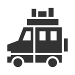 Car Holiday Tourism SVG Icon
